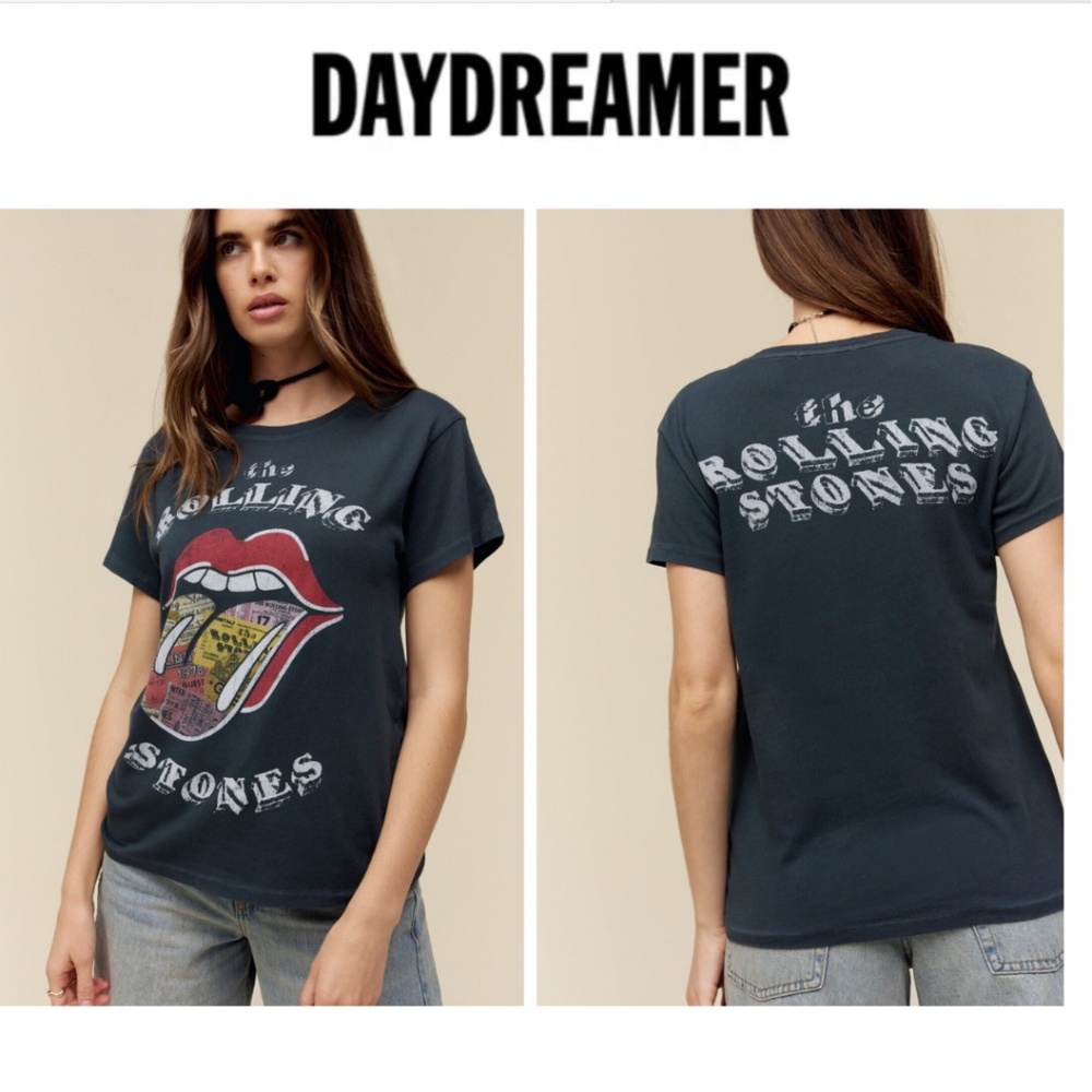 Daydreamer Rolling Stones Ticket Fill Tongue Tour Tee